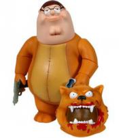 Family Guy Series 5 Figure "Peter Griffin" as Gary The No Trash Cougar by MEZCO.