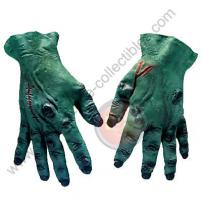 Dark Green Adult Soft Skin Rubber Monster Hands by Rubie's