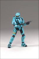 HALO 3 Wave 2 Equipment Edition Spartan Scout Figure (Cyan).