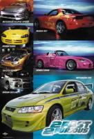 2 Fast 2 Furious Cars Movie Poster