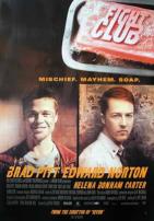 Brad Pitt and Edward Norton Fight Club Movie Poster