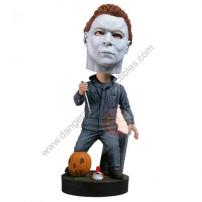 Halloween Michael Myers Hand Painted Resin Bobble Head Knocker by NECA.