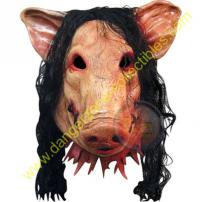 SAW Pig Full Overhead Adult Latex Mask