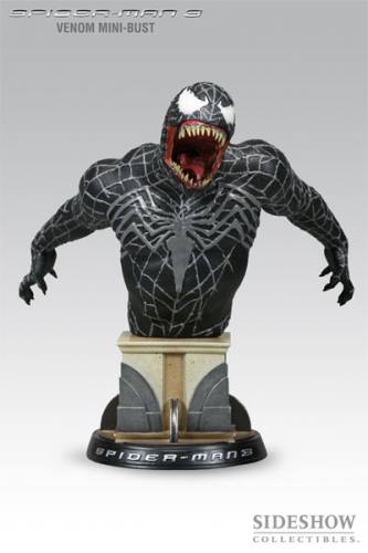Spiderman 3 Venom Mini Bust by Sideshow Collectibles.