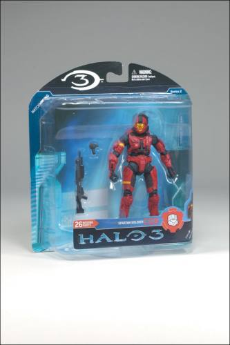 Halo 3 Series 2 Red CQB Spartan Soldier Action Figure