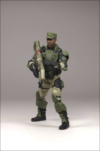 HALO 3 Wave 2 Equipment Edition Sgt Avery Johnson Figure by McFarlane