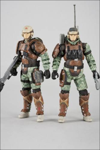HALO Reach Series 3 UNSC Trooper Support Staff Figure Twin Pack