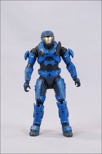 HALO Reach Series 4 Air Assault Figure (Blue) + Armor Pack