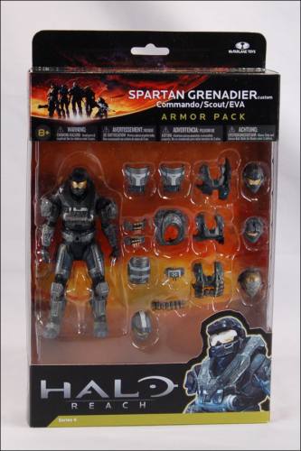 HALO Reach Series 4 Grenadier Figure (Steel) + Armor Pack | Dangerzone ...