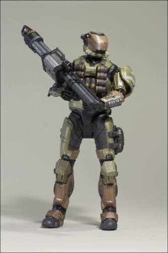 HALO Reach Series 5 Spartan Gungnir Custom Figure by McFarlane.