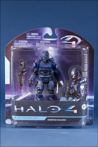 McFarlane Toys Halo 4 Spartan Soldier Blue Microsoft 343 