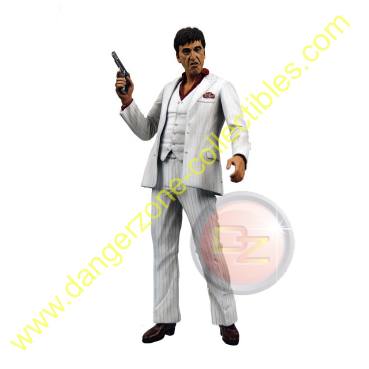 Scarface Tony Montana 7 Inch Figure in White Suit by NECA
