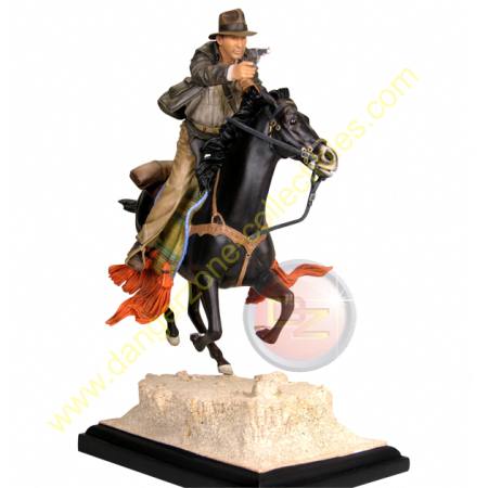 Indiana Jones Harrison Ford On Horse Statue by Gentle Giant.