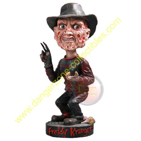 A Nightmare On ELM St Freddy Krueger Resin Bobble Head Knocker by NECA.