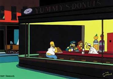 The Simpsons Yummy's Donuts Bar Poster