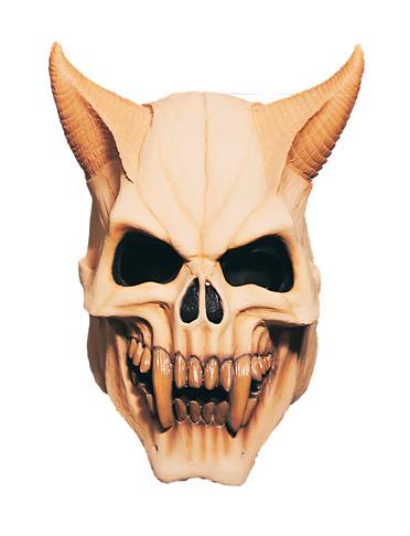 Devil Skull Adult Full Overhead Deluxe Latex Mask by Rubie's.
