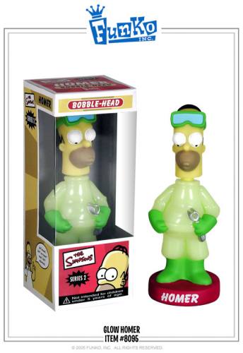 The Simpsons Glow In The Dark Homer Bobble Head Knocker by FUNKO