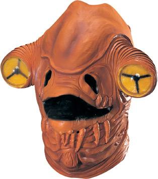 Star Wars Full Overhead Deluxe Latex Admiral Ackbar Mask by Rubie's.