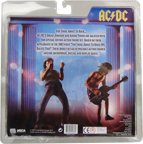 AC DC Angus Young & Brian Johnson 7 inch Action Figure Set by NECA ...