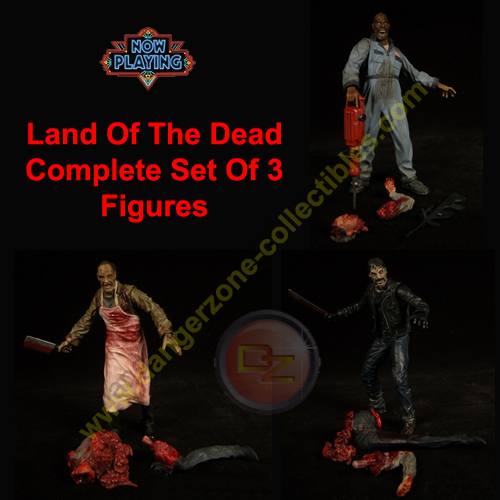 Now Playing Land Of The Dead Complete Set Of 3 Figures by SOTA.