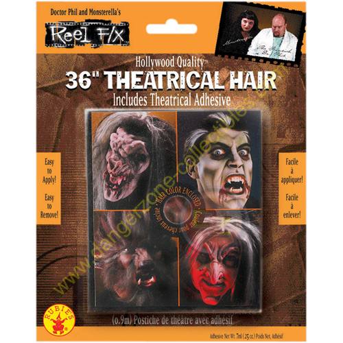 Special F/X Theatrical Brown Hair by Rubie's.