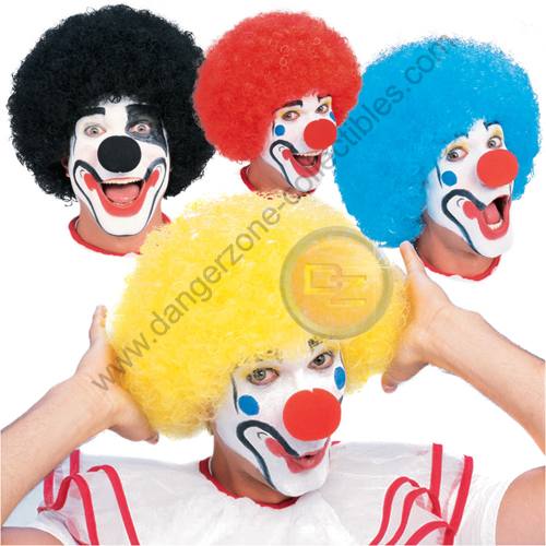 Yellow Coloured Clown Wig by Rubie's.