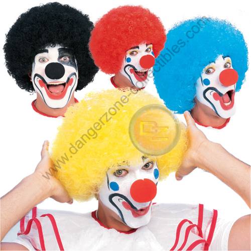 Black Coloured Clown Wig by Rubie's.