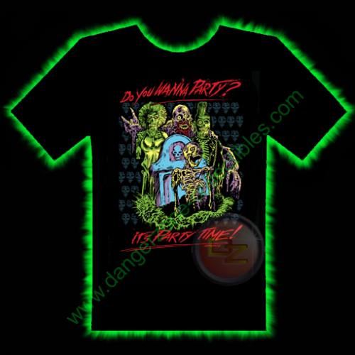 Party Time Horror T-Shirt by Fright Rags - SMALL