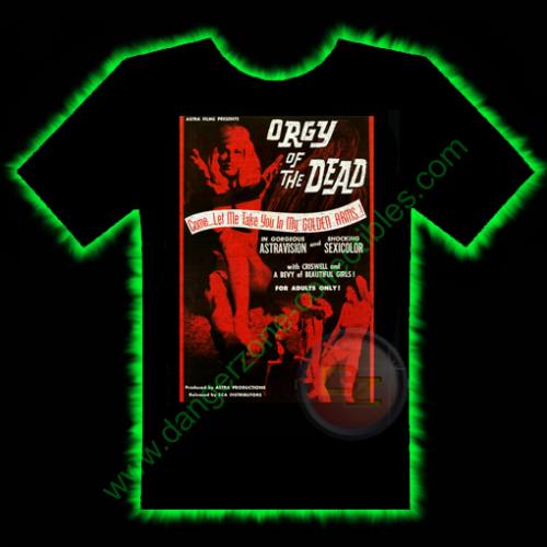 Orgy Of The Dead Horror T-Shirt by Fright Rags - SMALL