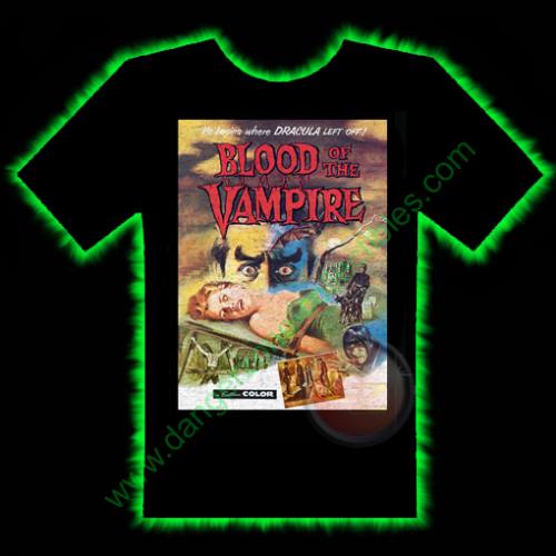 Blood Of The Vampire Horror T-Shirt by Fright Rags - MEDIUM