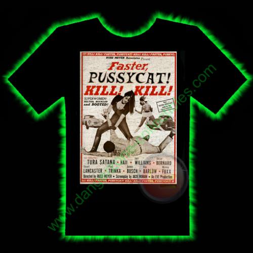 Faster Pussycat Horror T-Shirt by Fright Rags - LARGE