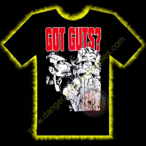 Got Guts Horror T-Shirt by Rotten Cotton - LARGE
