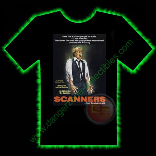 Scanners Horror T-Shirt by Fright Rags - LARGE