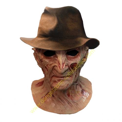 A Nightmare On Elm Street 4 Freddy Krueger Full Overhead Mask & Hat by Trick Or Treat Studios