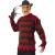 A Nightmare On Elm St Freddy Krueger Deluxe Sweater (Size XL) by Rubie's.